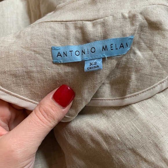 ANTONIO MELANI Vest 100% linen beach cover up - Picture 4 of 6